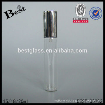 15/20ml brand perfume glass tube bottle with aluminum sprayer and cap, perfumes and fragrances in france wholesale, cheap price